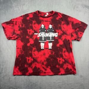 The Shining T-Shirt Men's Small Red Tie Dye Short Sleeve Grady Twins Warner Bros